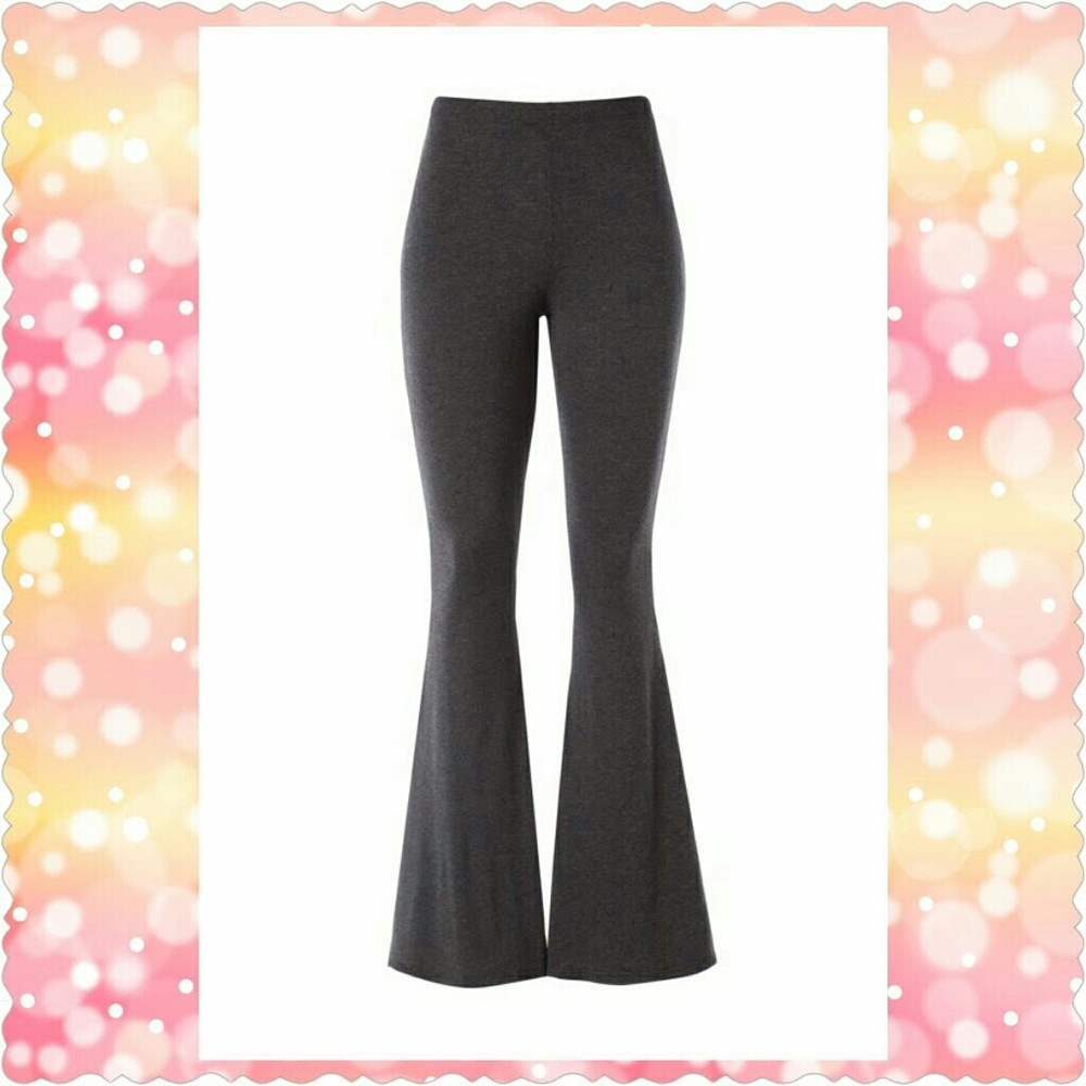 Charcoal Grey Bell Bottom Pants